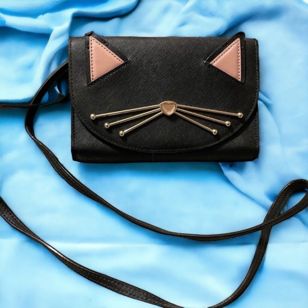 ❤️SOLD❤️ Kate Spade Limited Edition Jazz Things Up Cat Crossbody Bag/Wallet - Picture 12 of 12